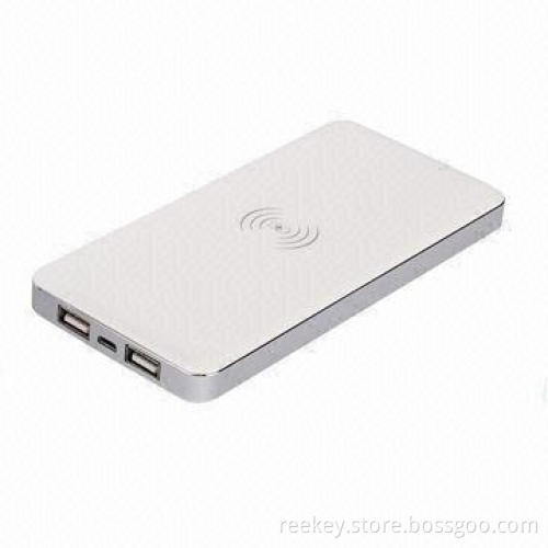 Wireless Power Bank for iPhone with 12,800mAh Capacity, 150 x 74 x 16mm Size